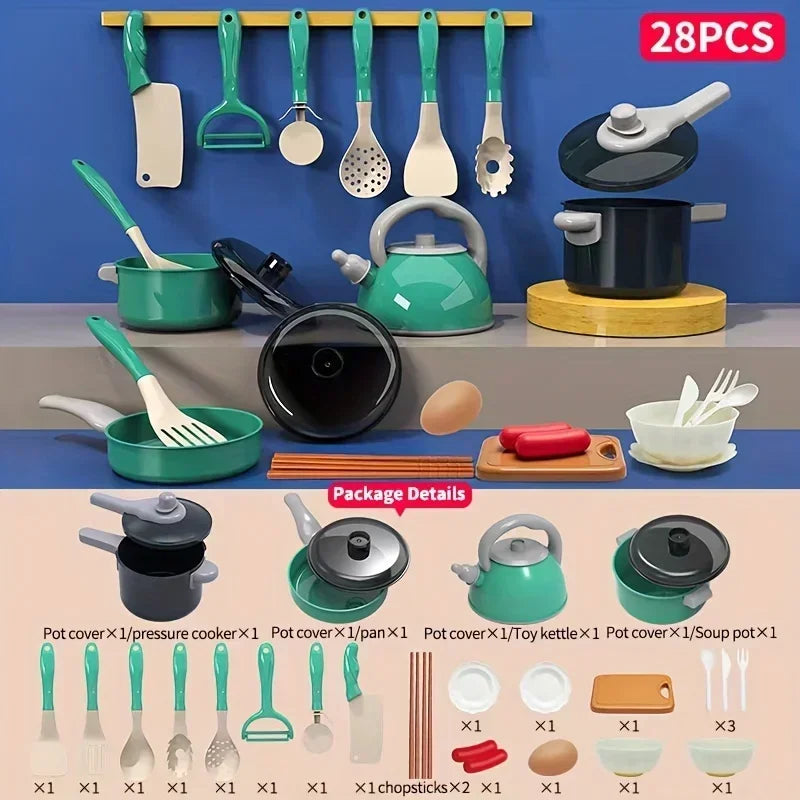 28pc Mini Pretend Kitchen Play Set