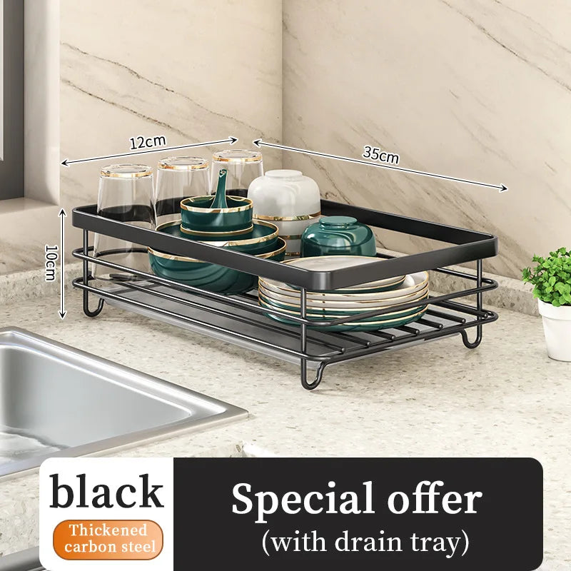 Dish Drying Rack Kitchen Adjustable Stainless Steel Cutting Board Organiser Dish Bowl Drainer Storage Rack Kitchen Utensils