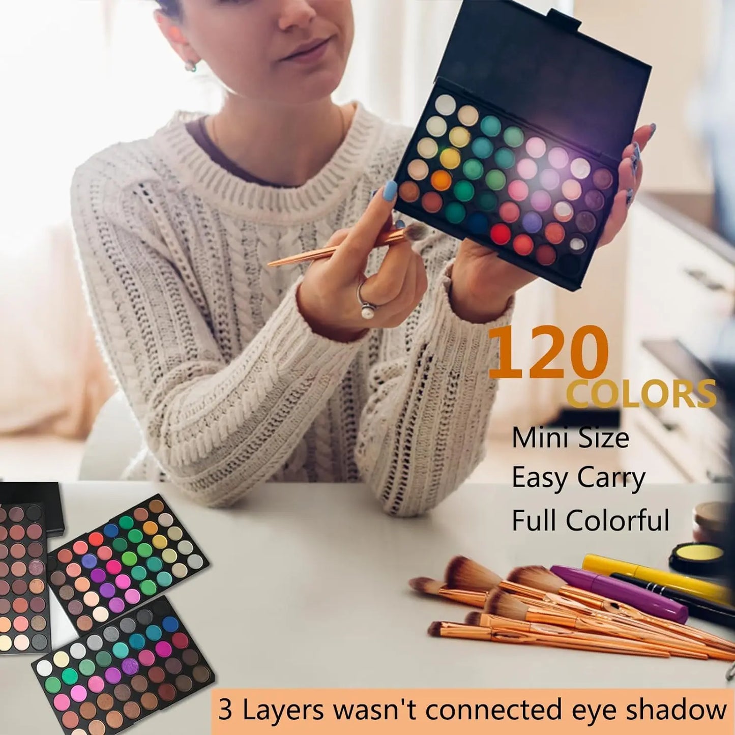 120 Colors Matte Shimmer Eyeshadow Palette