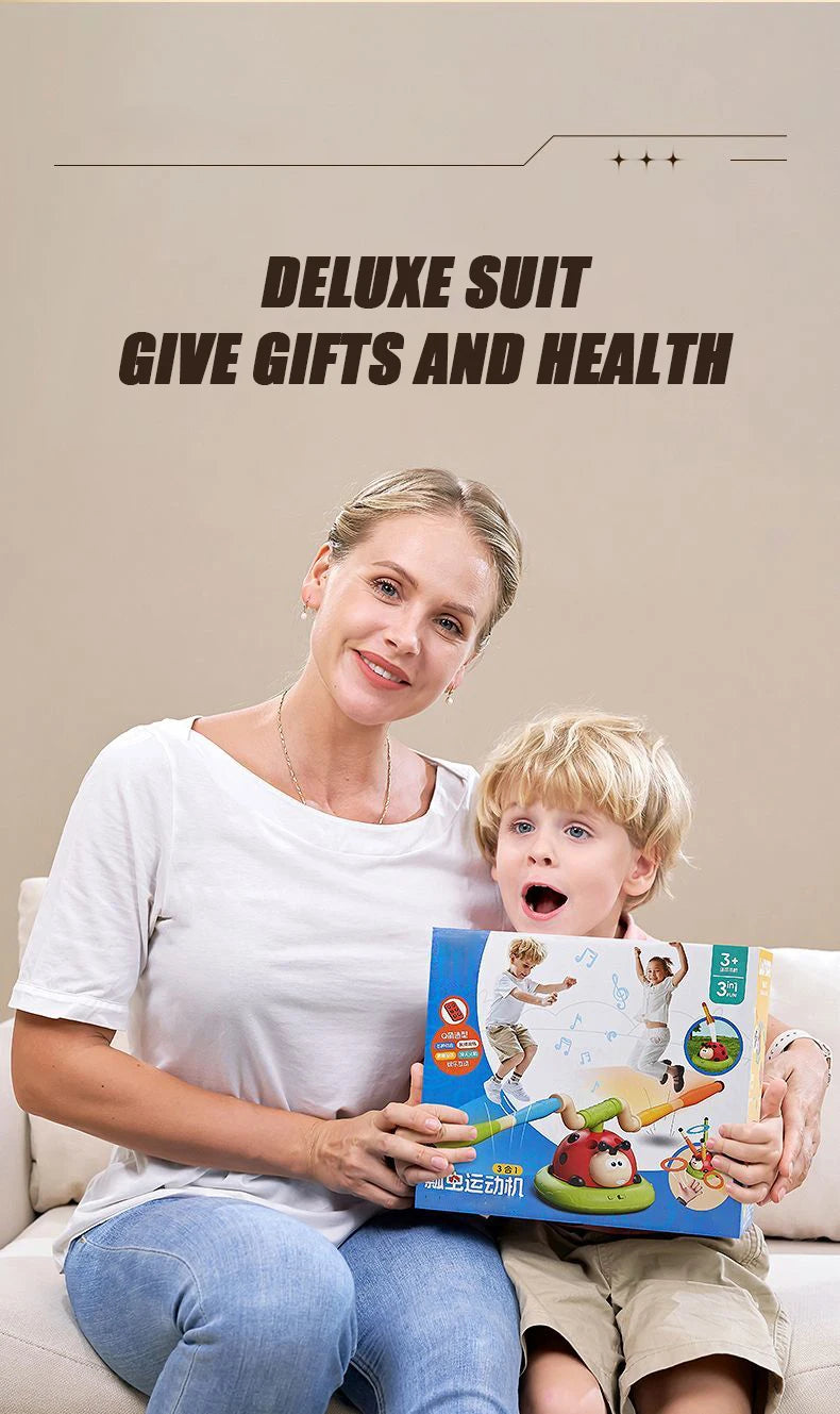 3-In-1 Skipping Rope Machine Kid Sports Toys Ferrule Game Training Toy Parenting Indoor Outdoor Games Learning Educational Toys