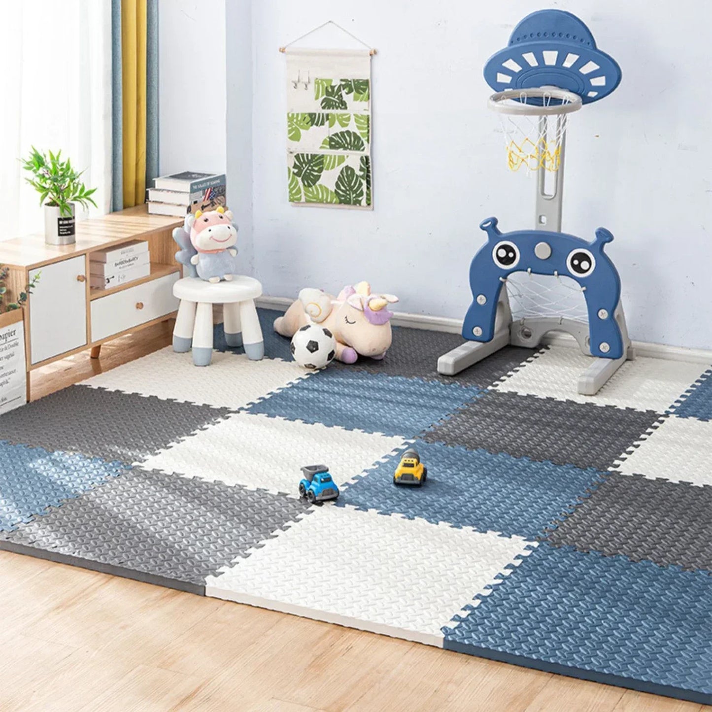 8/16PCS Non-Toxic Baby Play Mat, Interlocking Soft Foam Floor Mats for Kids' Play Area and Baby Floor Exercise Non-Slip Design