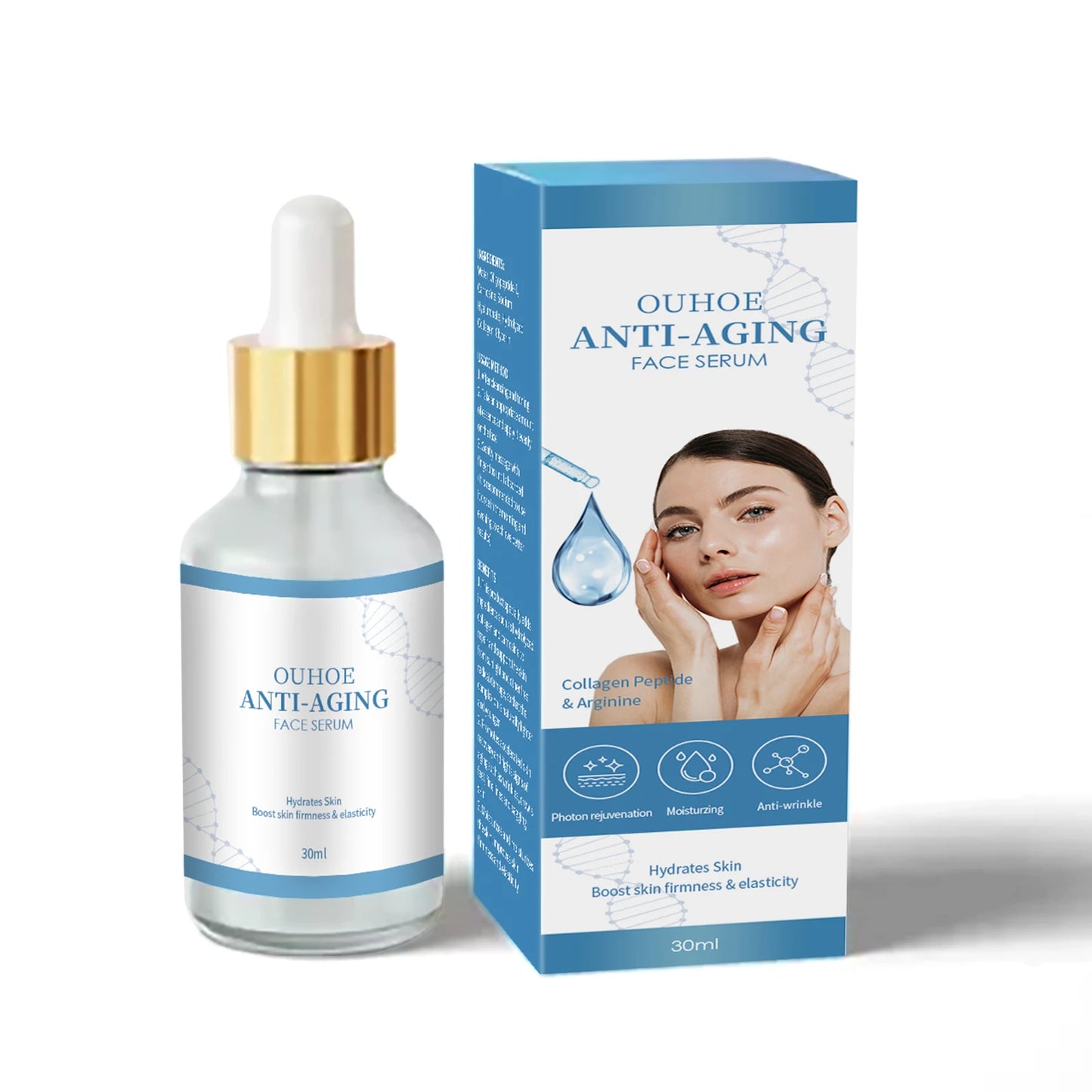 Hyaluronic Acid Face Serum Deep Moisturizing Facial Skin Care Serum Natural No Additive Facial Skin Care Products