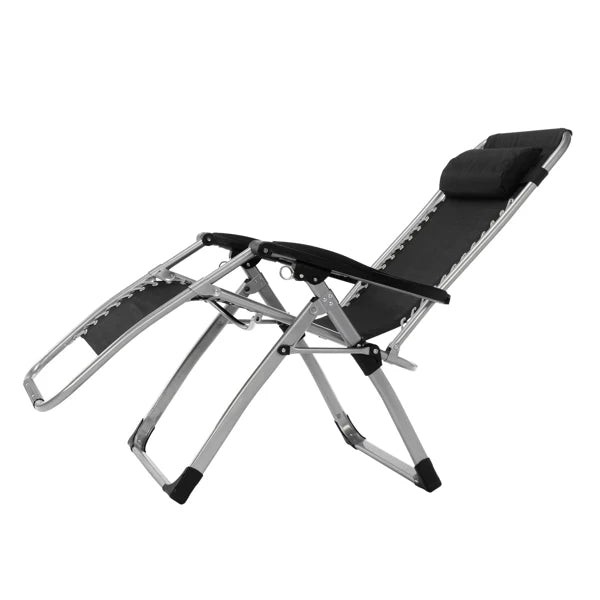 Infinity Zero Gravity Chair with Pad, Patio Chairs with Pillow and Utility Tray Adjustable Folding Recliner for Deck,Patio,Beach