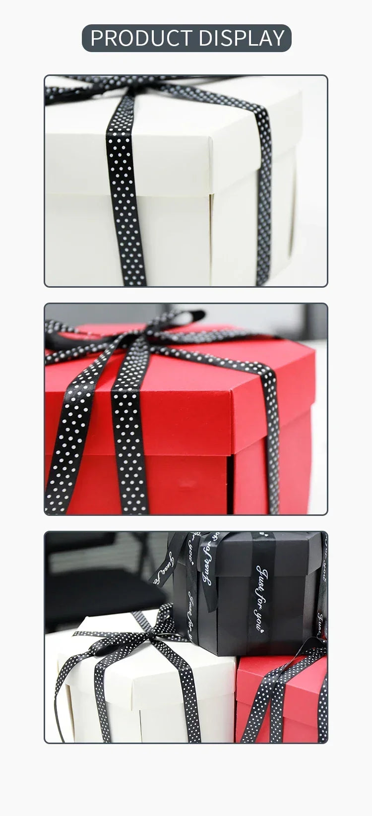 DIY Hexagonal Photo Album Box Scrapbook Lovely Surprise Explosion Couple Box Love Memory Anniversary Valentine's Day Love Gift