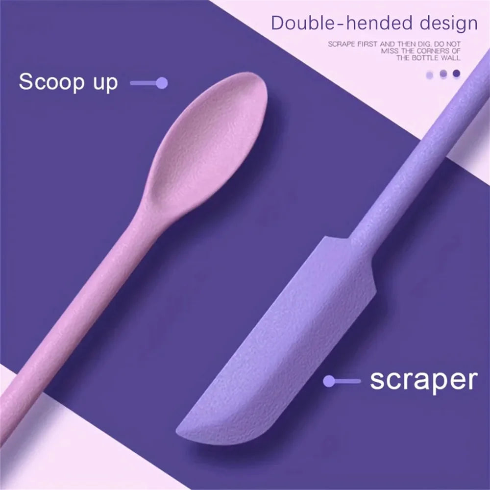 3Pc Silicone Scraper Makeup Brushes Set
