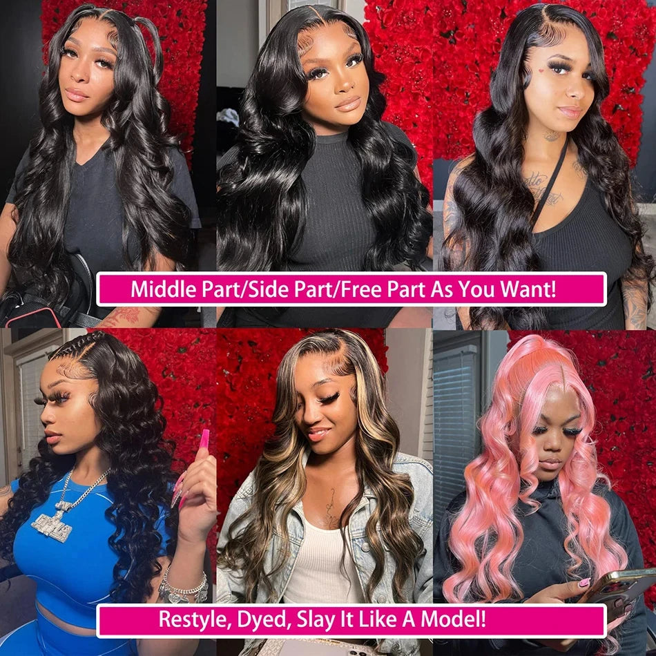 Nneka 200% Density Glueless Loose Body Wave 4x4 Closure Human Hair Wig 5x5 Hd Lace Closure Pre Cut Pre Plucked Glueless Wig