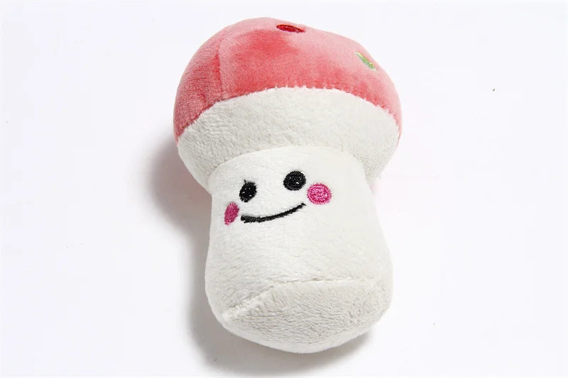 Plush Fruit-Shaped Dog Toy – Squeaky Chew Toy for Small & Medium Dogs, Teeth-Cleaning Pet Toy for Puppies and Cats