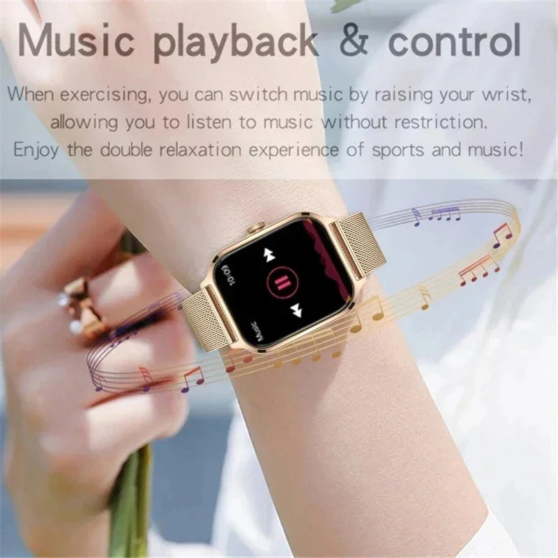 2025 Smart Watch Women 2.01" Full Touch Screen Heart Rate Tracker Bluetooth Call Waterproof Sport Smartwatch Men for Android IOS