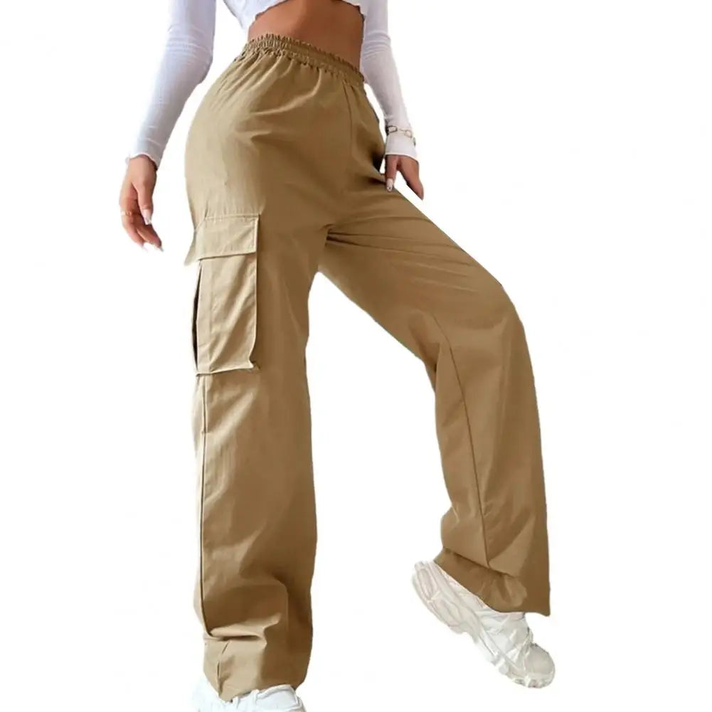 Women Cargo Trousers Korean Streetwear Casual Joggers