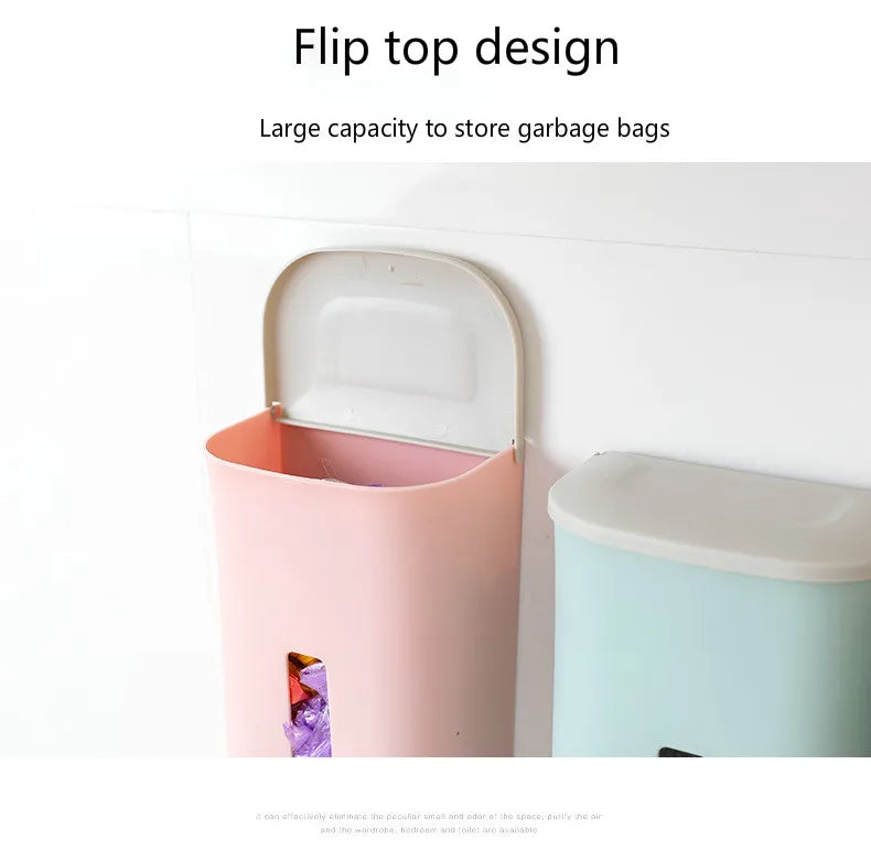 New home life wall hanging kitchen garbage bag storage rack kitchen bathroom plastic bag Nordic style shoe cover storage box