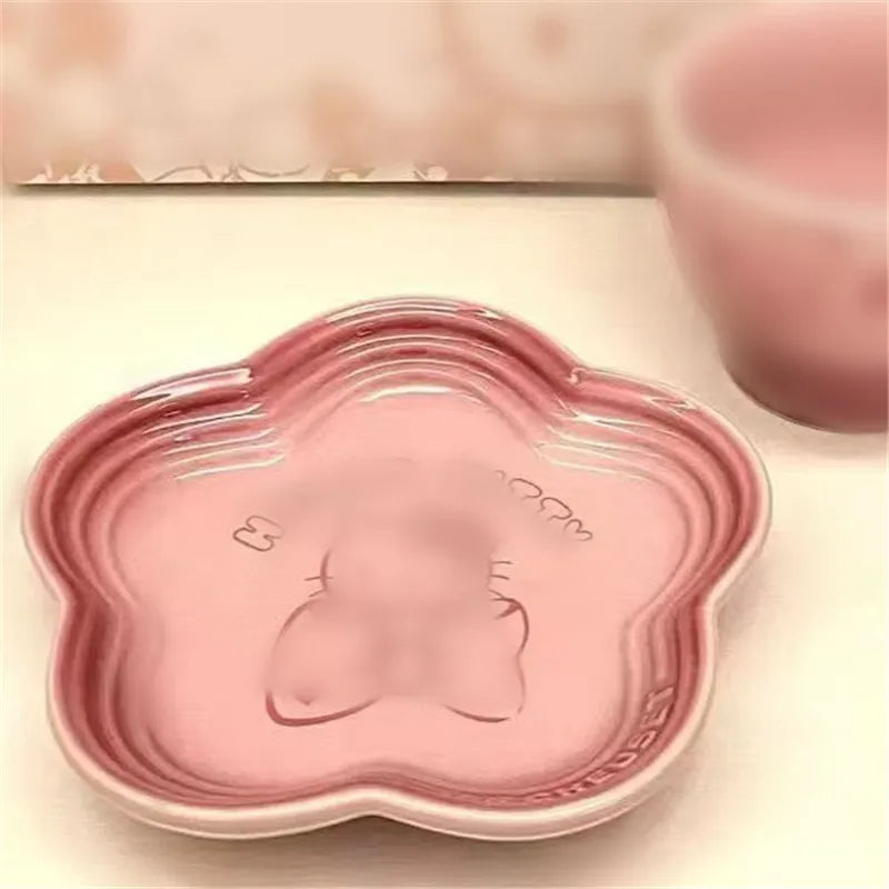 5'' Extra-Wide Elevated Cat & Dog Bowl – Anti-Vomiting, Whisker-Friendly Ceramic Pet Feeder