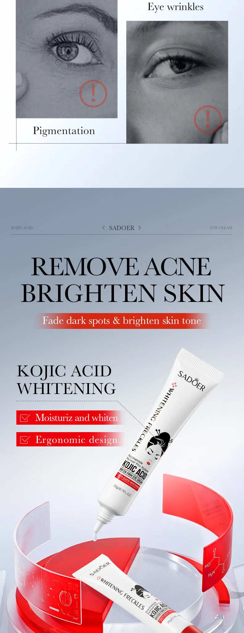 SADOER Kojic Acid Retinol Eye Cream