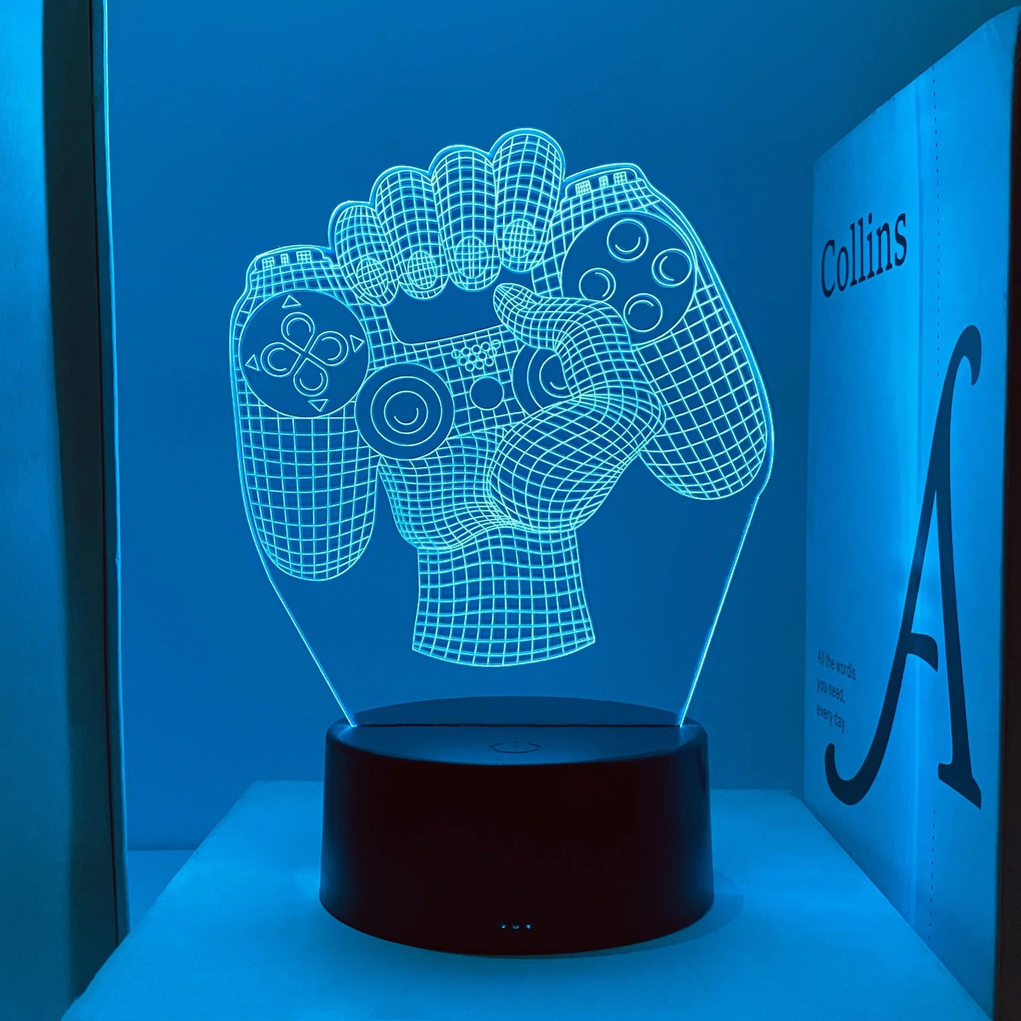 1pcs gamepad pattern atmosphere decorative lights, soft light with sleeping lights, holiday gifts for family and friends.