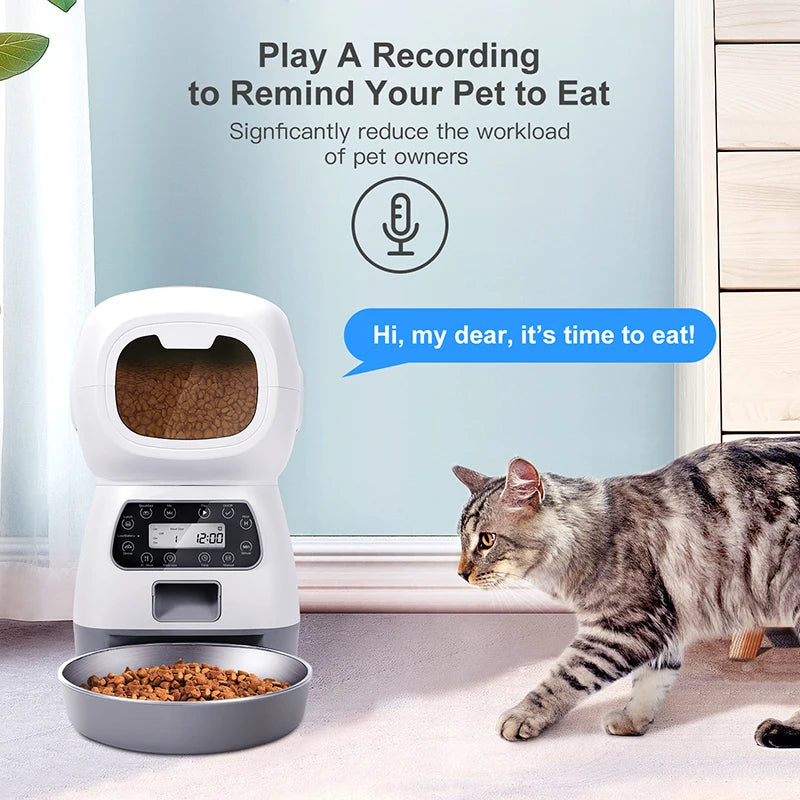 Intelligent Automatic Pet Feeder – Precise Cat & Dog Feeding Device