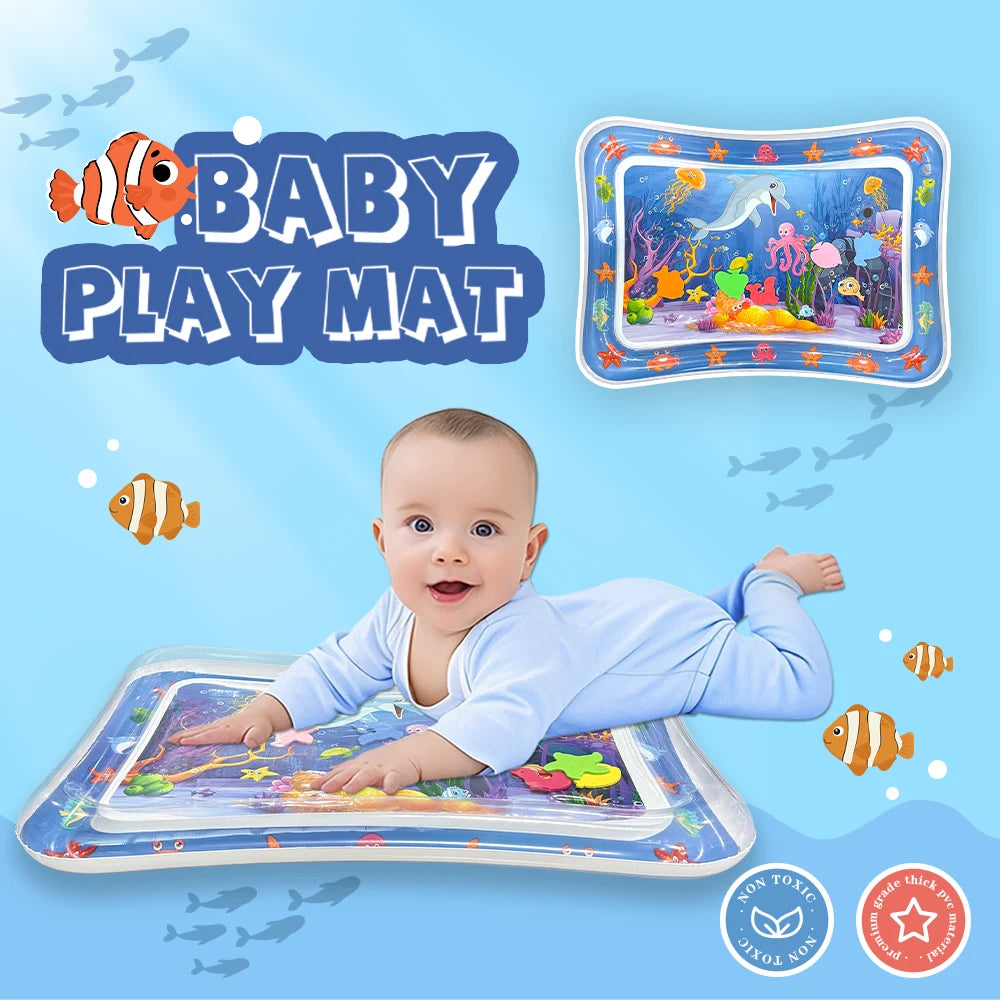 Yeeeasy Tummy Time Water Mat,Inflatable Tummy Time Water Play Mat for Babies, Infants and Toddlers 3 to 24 Months Promote Develo