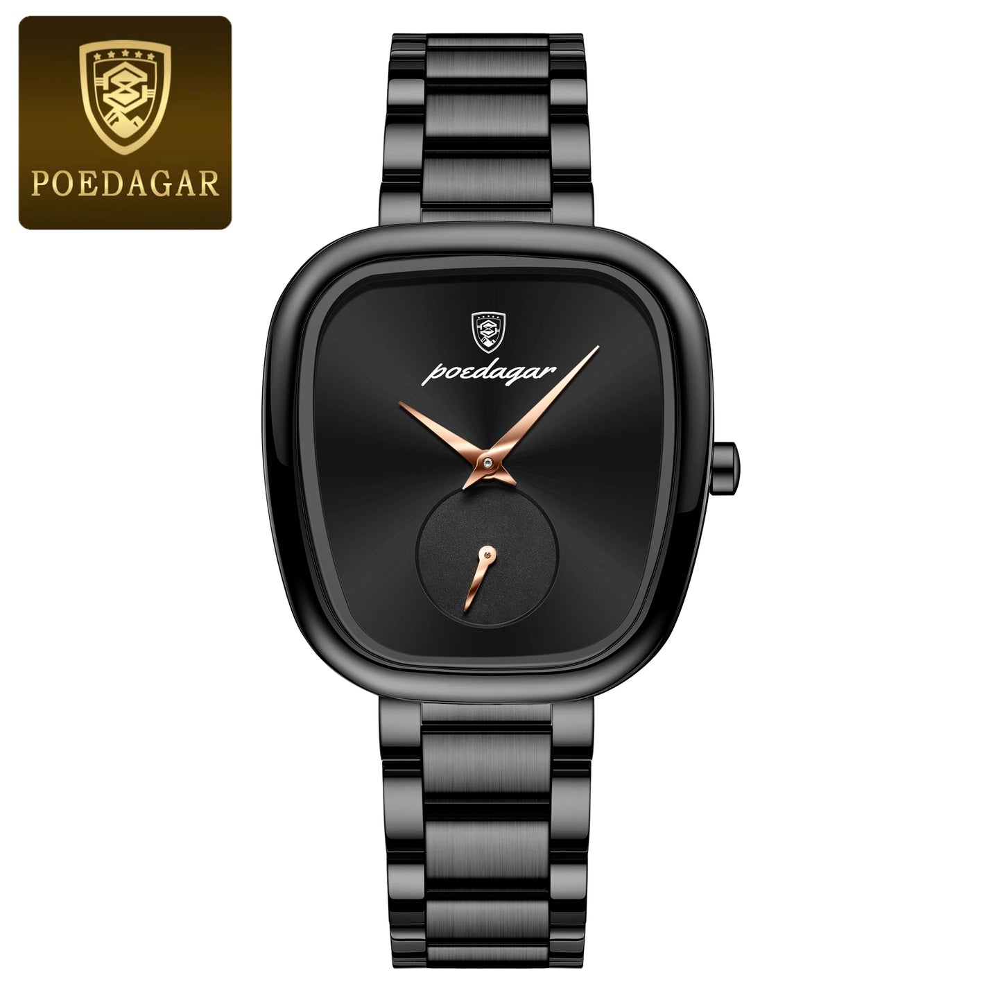 POEDAGAR Original Exquisite Ladies Wristwatch Stainless Steel Waterproof Quartz Watch For Woman Fashion Elegant Women's Watches