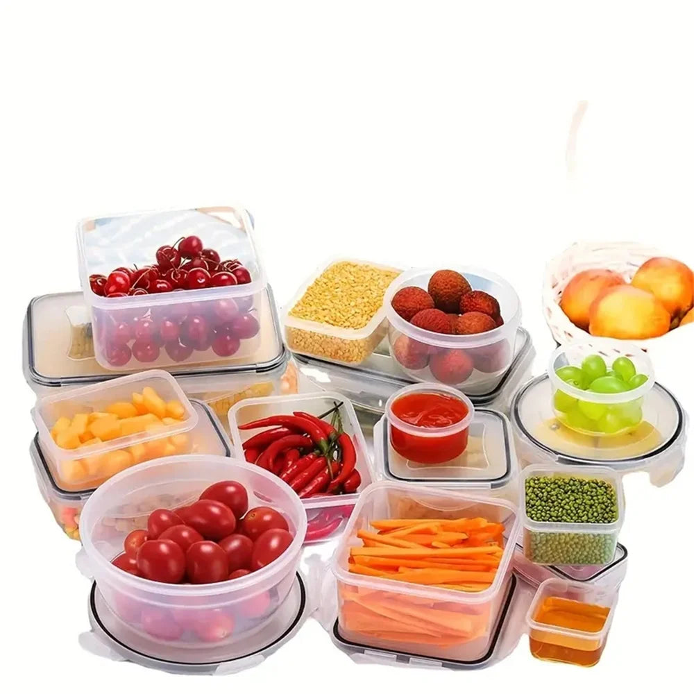 Kitchen Food Containers 12pcs-set, BPA FREE Lunch Box Sugar Cereals Storage Container