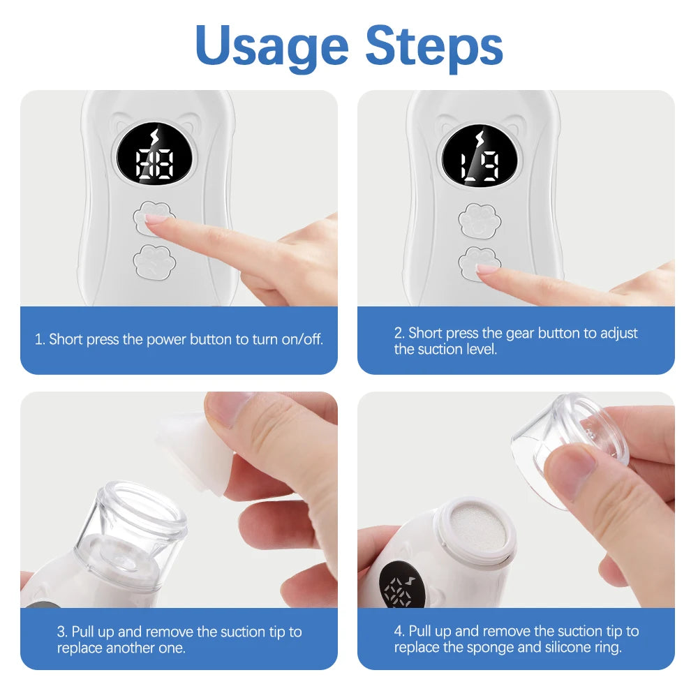 Baby Nasal Aspirator Electric Nose Cleaner with Built-In Music Nursery Rhymes Rechargeable Nose Booger Sucker for Infants Babies