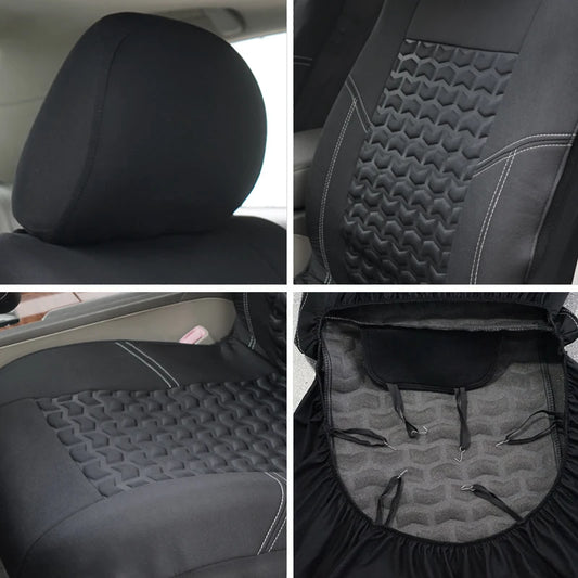 AUTOPLUSUniversal 2 Front Car Seat Covers Car Accessories Interior Fit For Most Car SUV Truck Van With 3mm Sponge Seat Cover Car