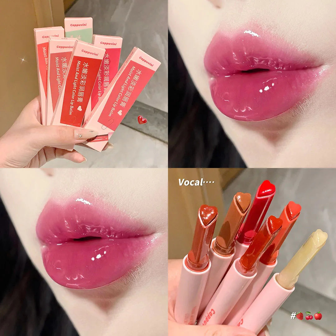 Rose Shimmer Heart Lip Moisturiser