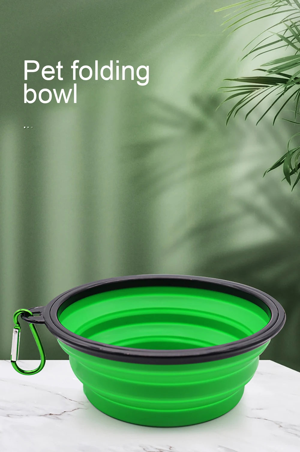 Portable Folding Silicone Pet Bowl – Outdoor Travel Food & Water Dish for Dogs & Cats