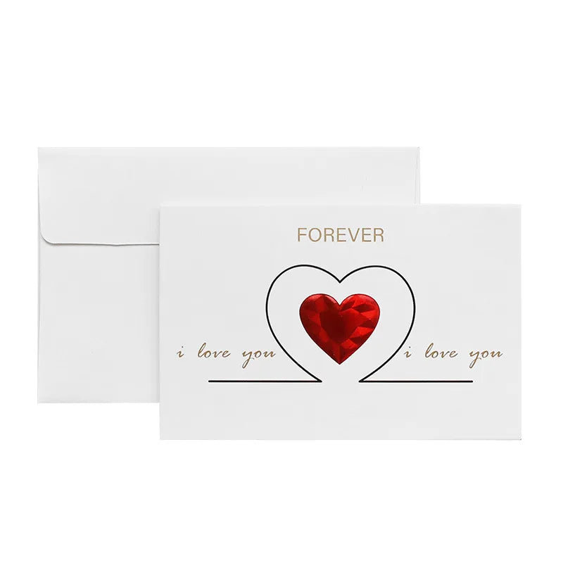Love Postcard 3D Pop UP Greeting Cards Wedding Birthday Anniversary for Couples Wife Husband Handmade Valentines Day Gift