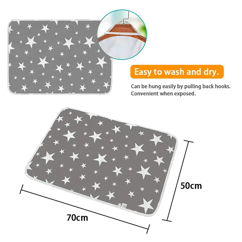 Waterproof Baby Changing Mat Reusable Newborn Baby Diaper Changing Pad Cover Infant Sheet Mattress Multifunction Floor Play Mats
