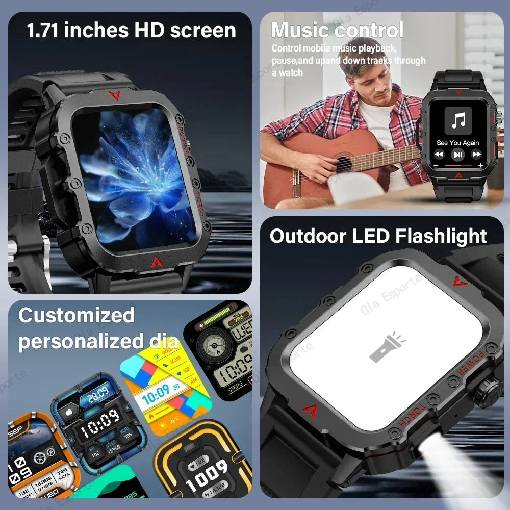 LED Flashlight Smart Watch