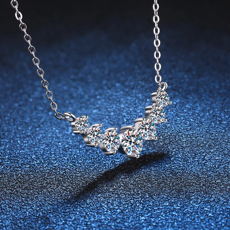 18k Sterling Sliver Plated White Gold Necklace