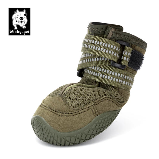 Winhyepet Dog Shoes Warm 4PCS Boots Waterproof Anti-slip Pet Wear for Walking Traveling Protecting Feet High Quality Dogs Shoes