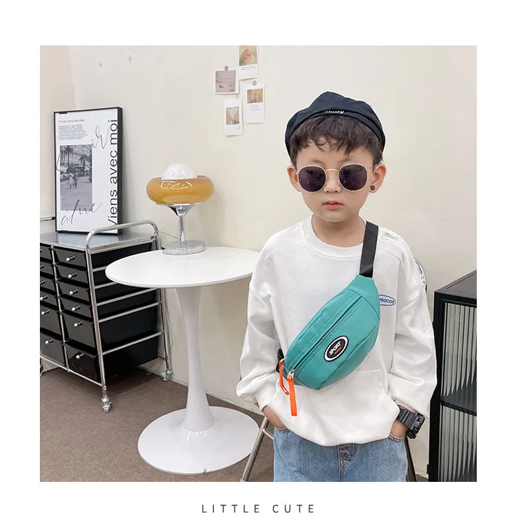 Kids & Adults Sport Bum Bag, Travel Crossbody Waist Bag