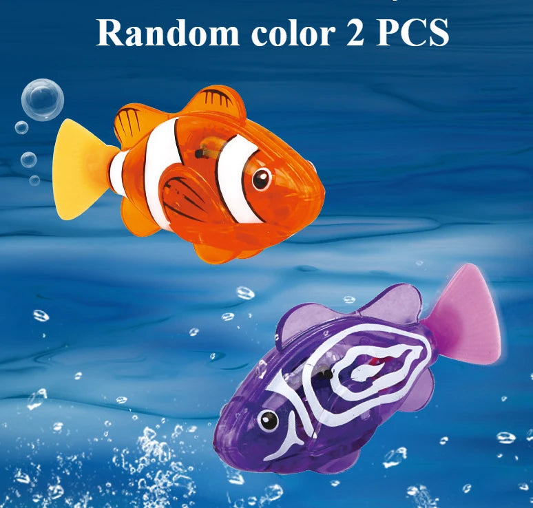 Children’s Electronic Bath Toy – Light-Sensing Swimming Fish Interactive Toy for Kids