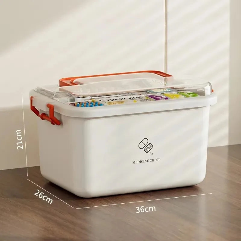 Large Capacity Portable Medicine Box First Aid Medical Kit