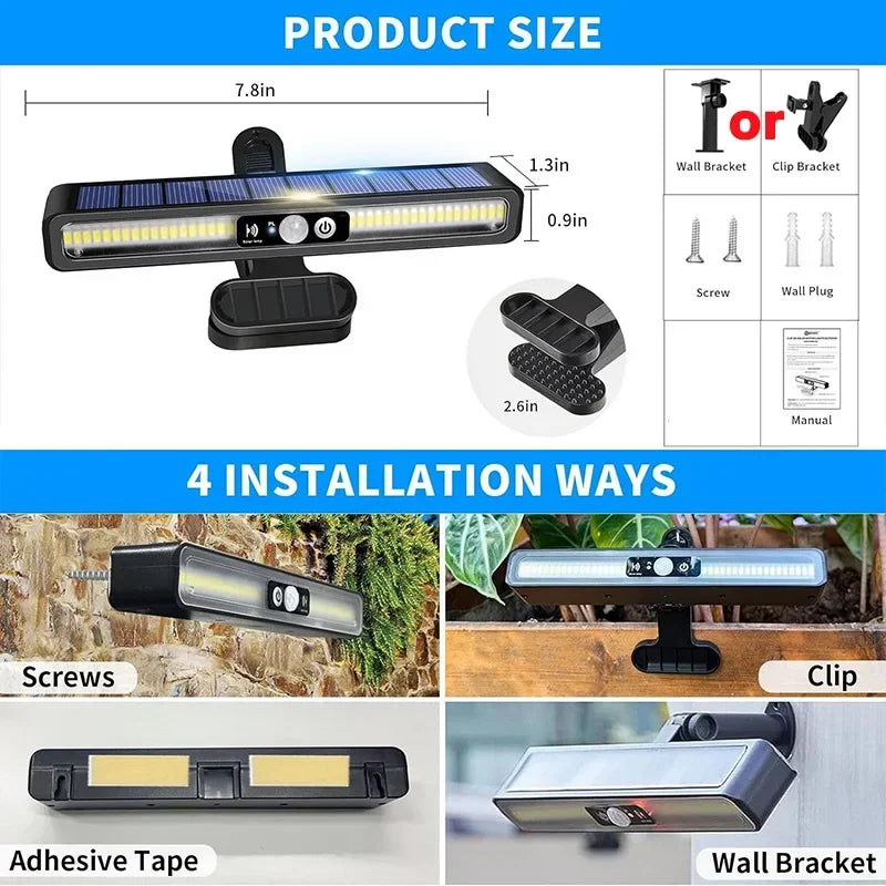LED Clip On Solar Fence Lights