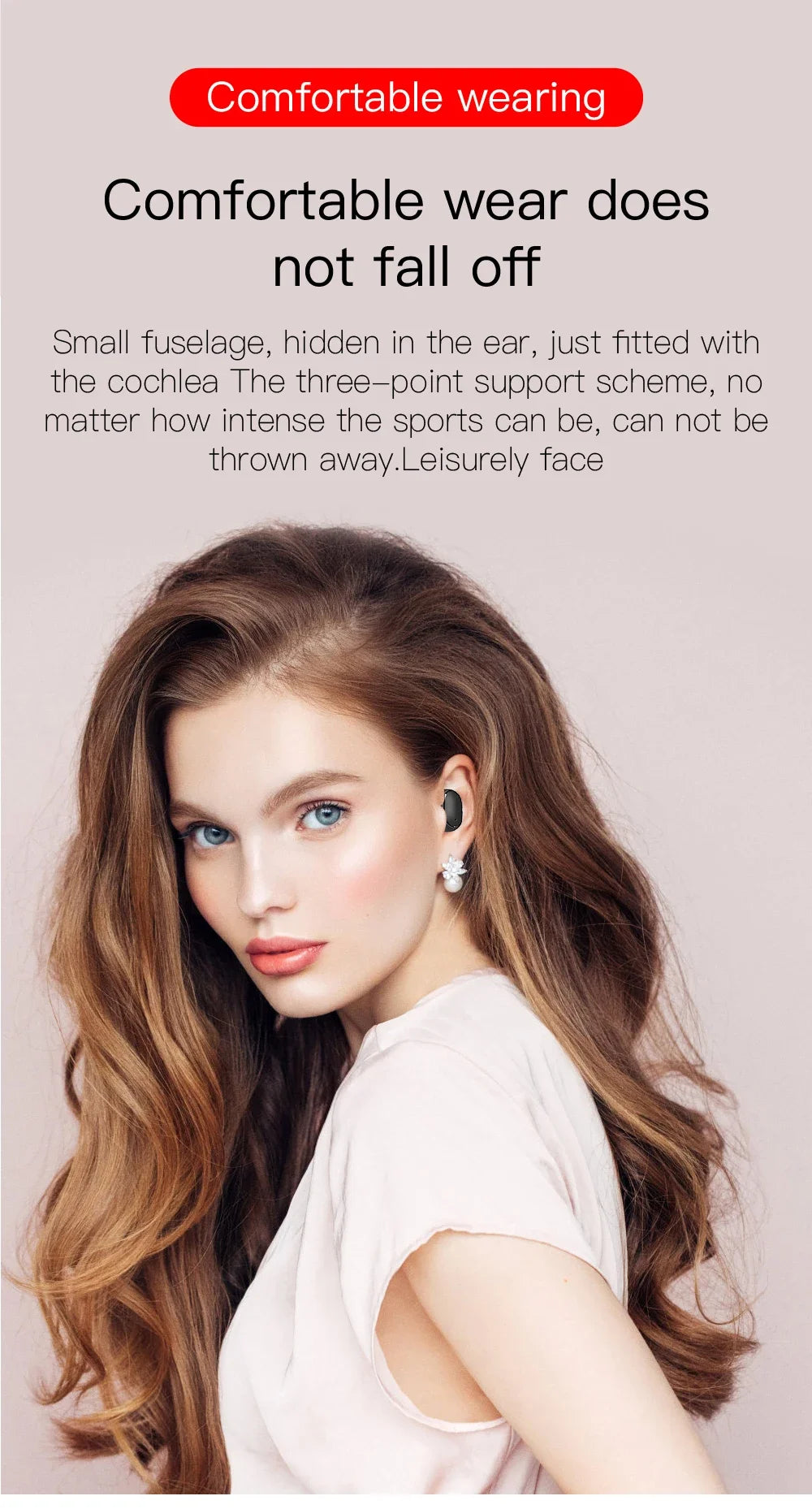 E6S TWS Wireless Headphones Sports Waterproof Bluetooth 5.0 Earphone  Stereo Headset with Microphone for Iphone Xiaomi Vivo Oppo