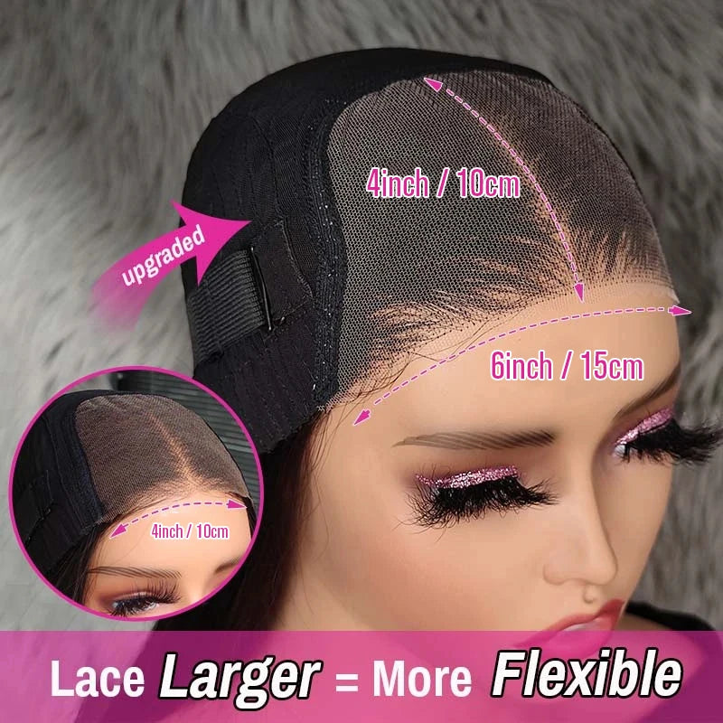 Wear And Go 13x4 Deep Wave Bob Wig For Women Curly Glueless Ready To Go Human Hair Wigs Pre Cut No Lace 200% For Black Woman