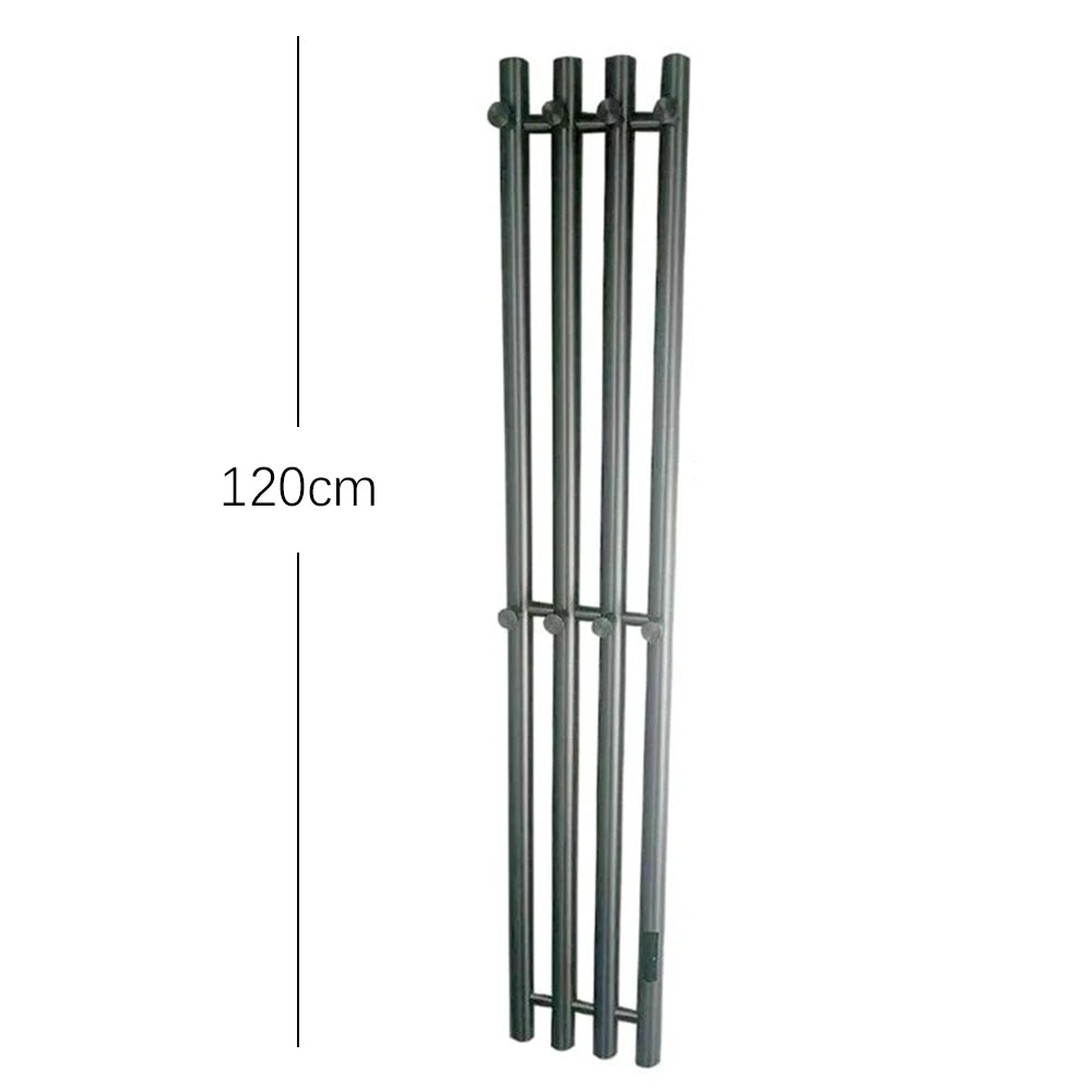 Bathroom Electric Towel Warmer Heated Towel Rack  Plug-in/Hardwired Towel Radiator 120CM 3/4 Bars Wall Mount Towel Dryer