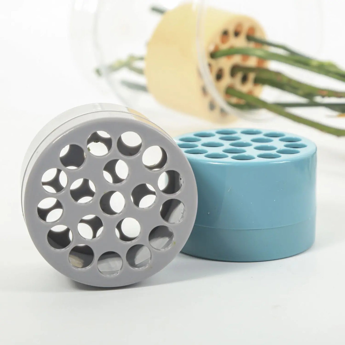 2 PCS Spiral Stem Holder Plastic Spiral Flower Arrangement Stem Holder DIY Bouquet Floral Arranger for Vase Flower Arrangement