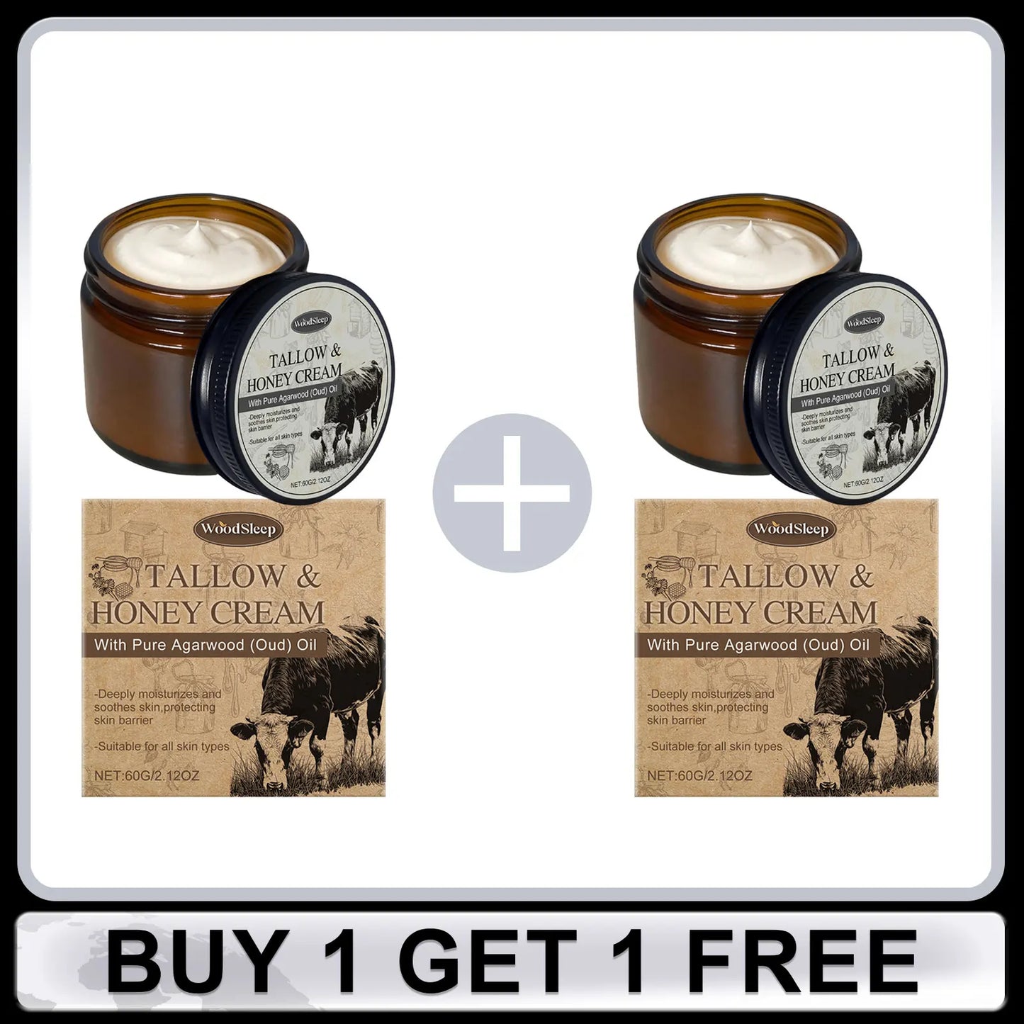 Beef Tallow Cream for Dry Damaged Skin