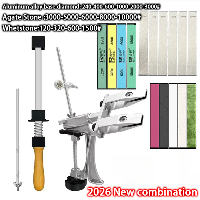 Professional Knife Sharpener Aluminum alloy Fixed Angle Sharpener Diamond Stone Whetstone Kitchen Tools Sharpen Machine Knives