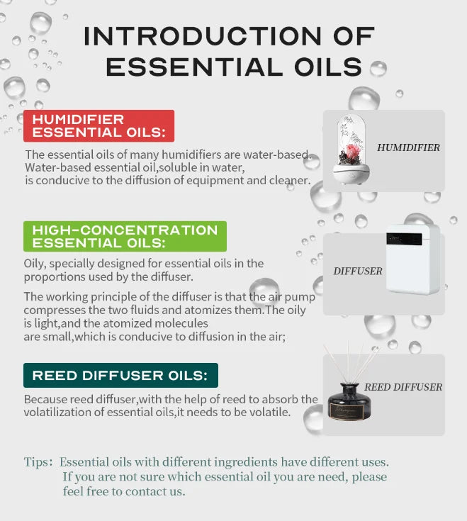 100ml Diffuser Essential Oil Pure Plant Aromatic Fragrance Scent