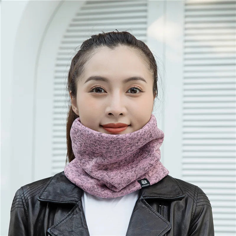 Unisex Solid Cashmere Ring Scarf