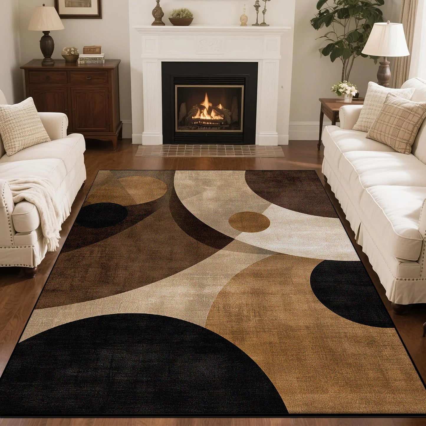 Nordic Simple Style Living Room Sofa Carpet Non-slip Machine Washable Decoration Lounge Rug Modern Soft Fluffy Bedroom Floor Mat