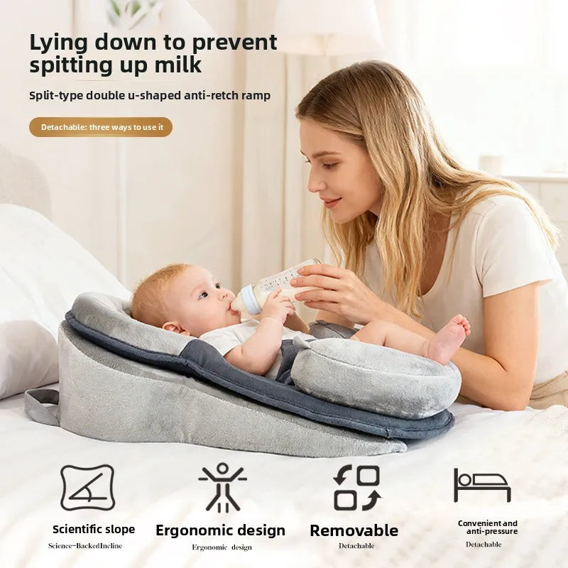 Baby Ramp Pillow, Seat Cushion, Wedge Pillow, Anti-Reflux Support, Newborn Nursing Pillow, Infant Anti-Spit-Up Pillow