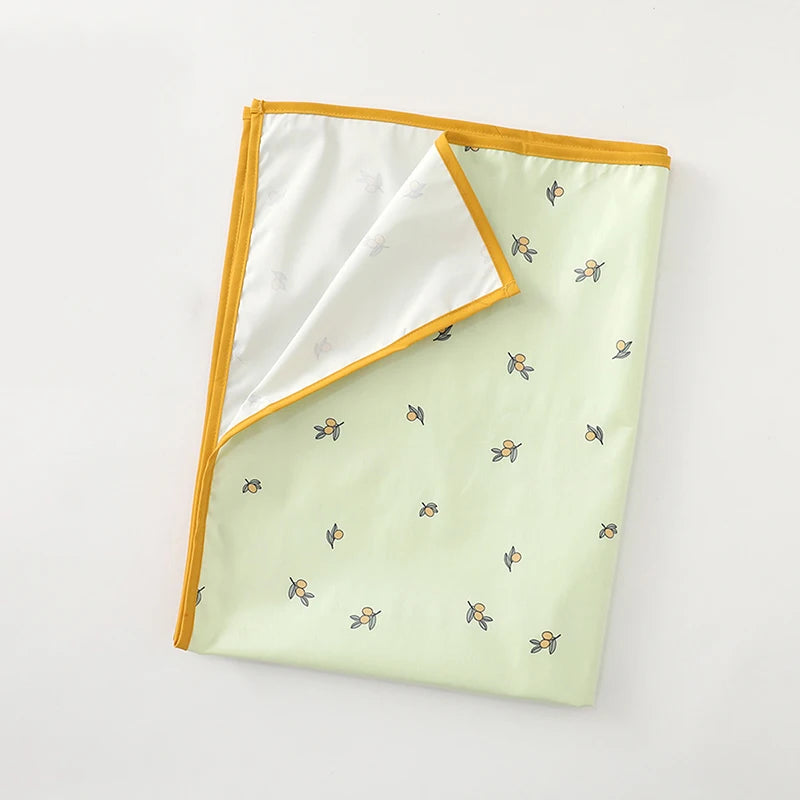 Baby Nappy Mat Soft PU Waterproof Leak Proof Washable Newborn Urine Pad 90x70cm Changing Pad Liners Reusable Picnic Travel Mats