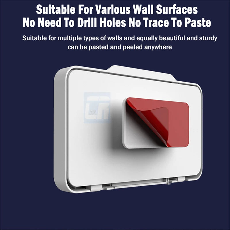 Bathroom Waterproof Adjustable Rotation Wall Mount Phone Holder Stick Anti-fog Touch Screen Phone Stand Self-adhesive