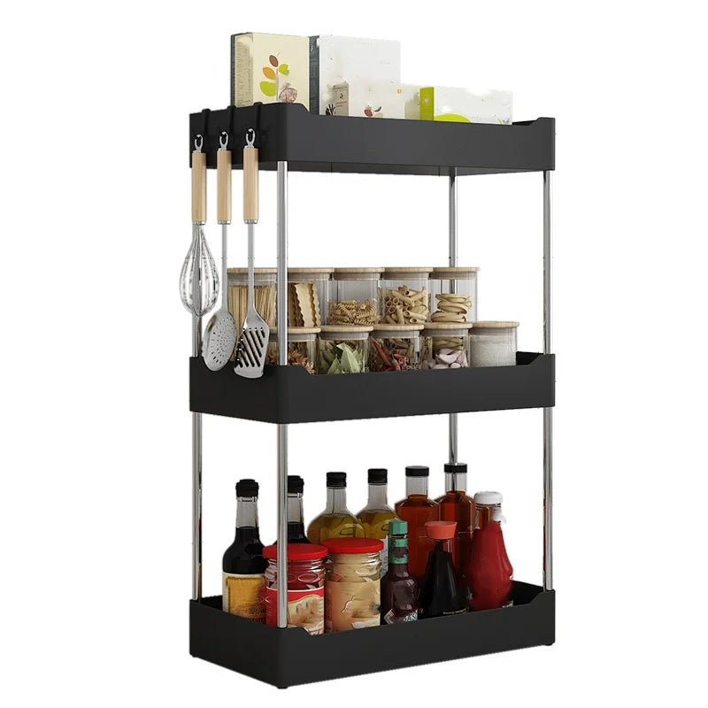 1Pc Kitchen Spice Storage Rack Multi-Functional Countertop Seasoning Storage Rack Household Multi-Layer Corner Shovel Kitchen