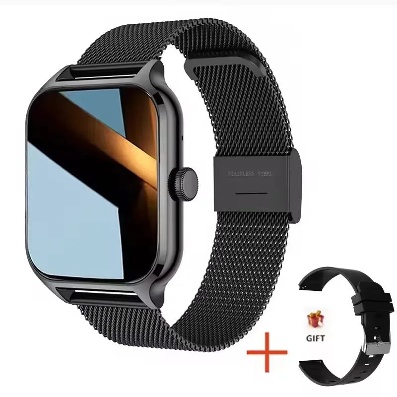 2025 Smart Watch Women 2.01" Full Touch Screen Heart Rate Tracker Bluetooth Call Waterproof Sport Smartwatch Men for Android IOS