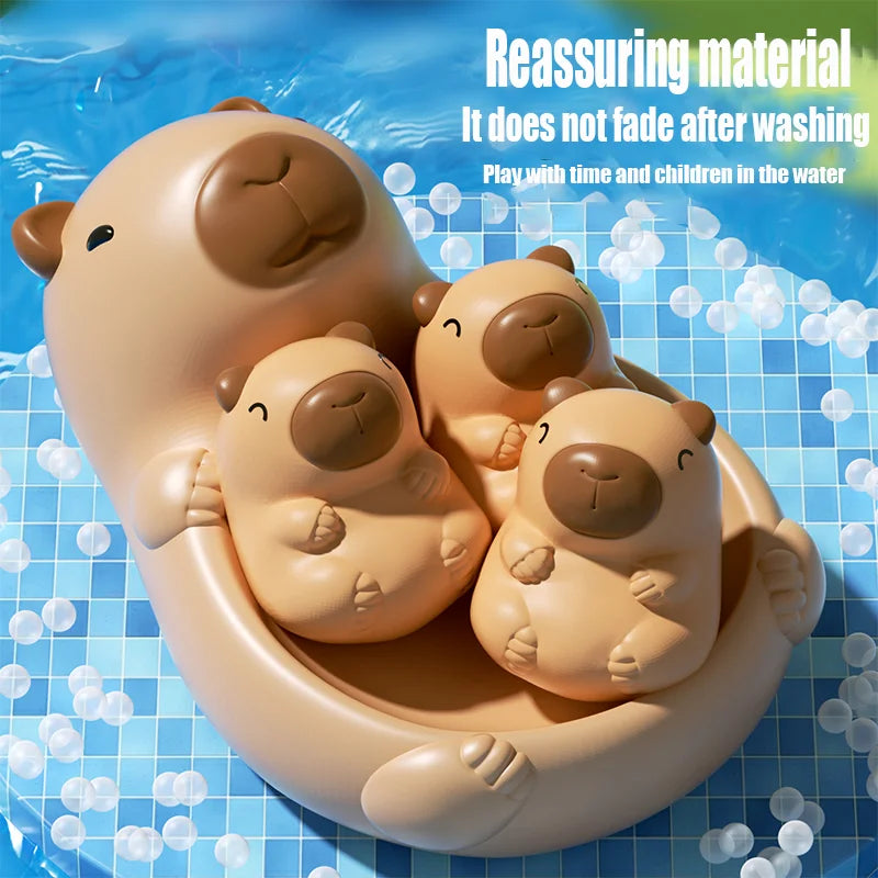 Baby bath toys, water play toys, shower toys. Cute capybara children's water play toys