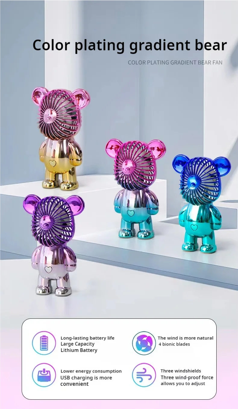 Colour Electroplating Gradient Bear